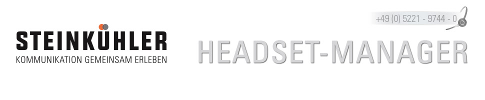 Headsetmanager Kopf
